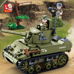 Tank & Fighter Building Blocks Educational Toy Kit Christmas Gift for Kids
