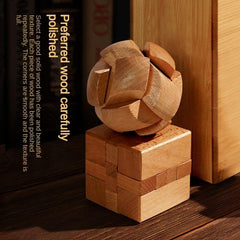 Kong Ming Luban Lock Educational Toys Set Wooden Splicing Building Blocks
