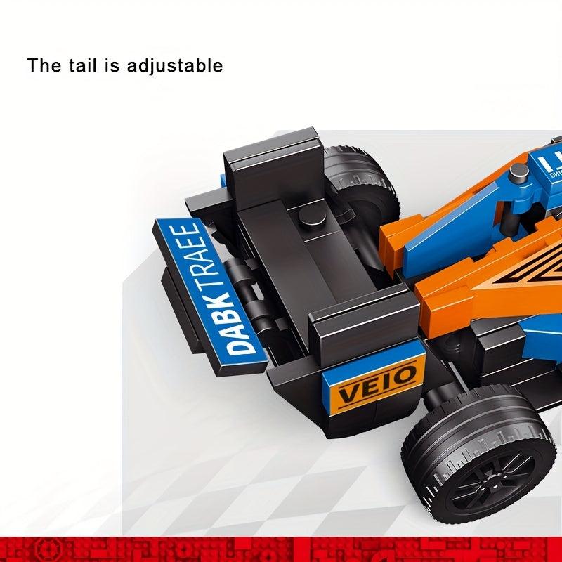 Orange Block F1 Sports Cars Toy Models
