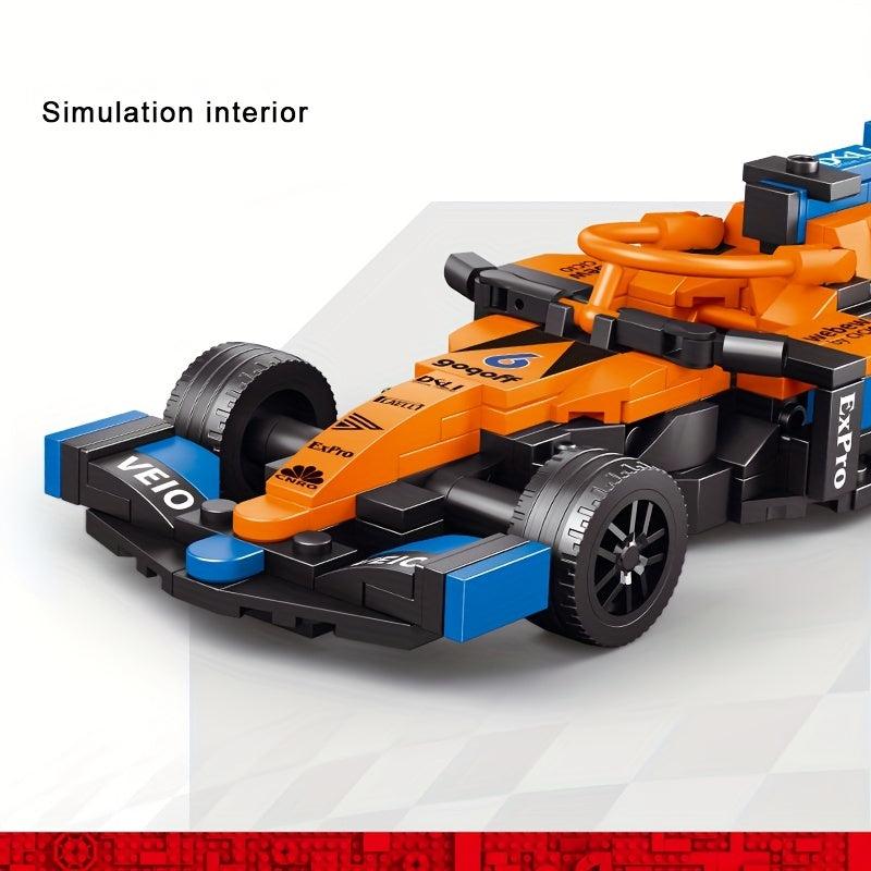 Orange Block F1 Sports Cars Toy Models