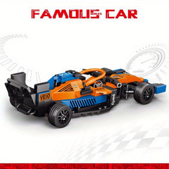 Orange Block F1 Sports Cars Toy Models