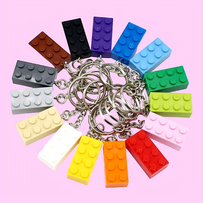 4pcs Building Block Keychain Candy DIY Hanging Decoration Gift