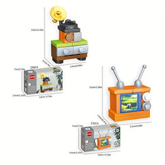 Kids Home DIY Building Blocks Set - Small Appliance Sofa TV Piano Model