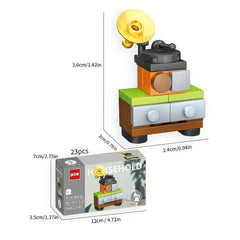 Kids Home DIY Building Blocks Set - Small Appliance Sofa TV Piano Model