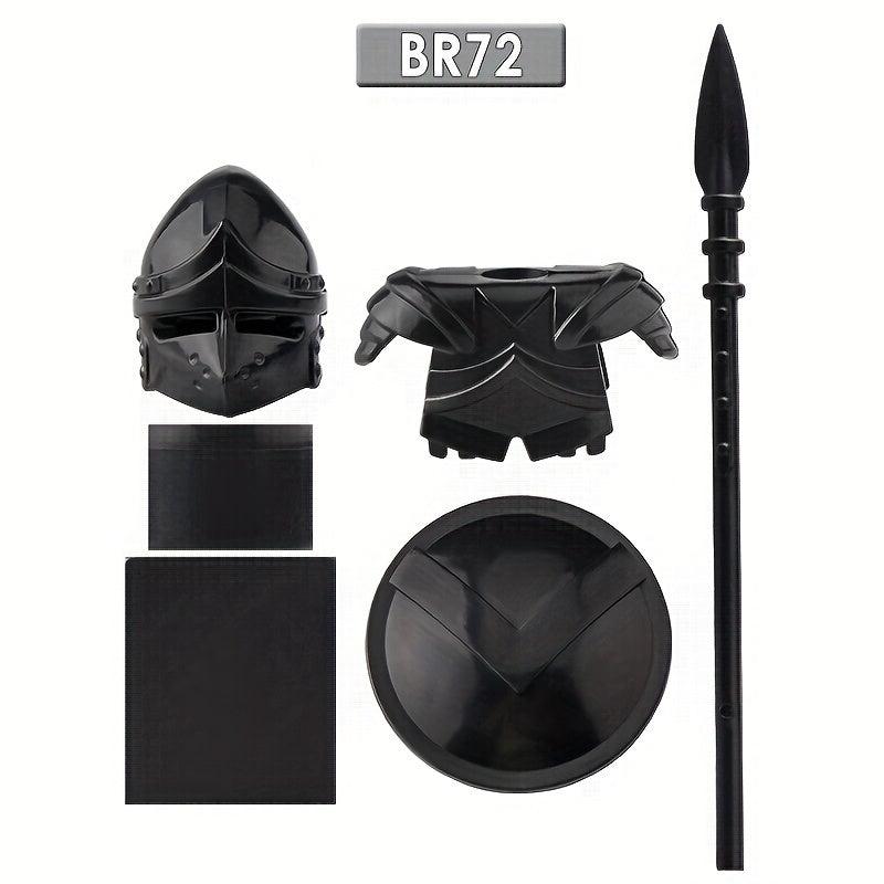 34pcs Shadow Building Block Accessories Shield Weapons Armor