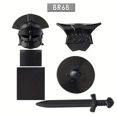 34pcs Shadow Building Block Accessories Shield Weapons Armor