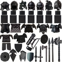 34pcs Shadow Building Block Accessories Shield Weapons Armor