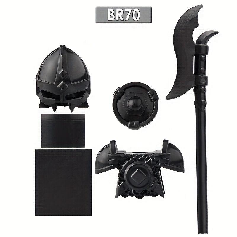 34pcs Shadow Building Block Accessories Shield Weapons Armor