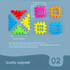 Kindergarten Snowflake Building Blocks Toy Set
