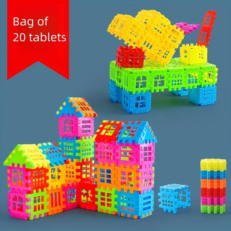 Kindergarten Snowflake Building Blocks Toy Set