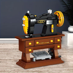 633pcs Retro Sewing Machine Building Blocks Set for Adults