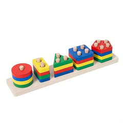 Montessori Wooden Geometric Shape Set for Baby Education