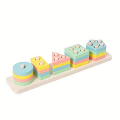Montessori Wooden Geometric Shape Set for Baby Education