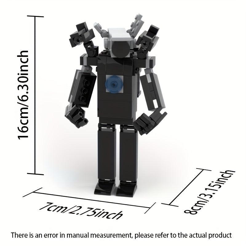 DIY Audio & Surveillance Man with Toilet Building Blocks Set