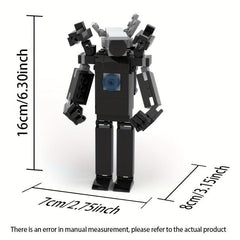 DIY Audio & Surveillance Man with Toilet Building Blocks Set