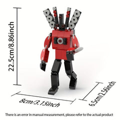 DIY Audio & Surveillance Man with Toilet Building Blocks Set