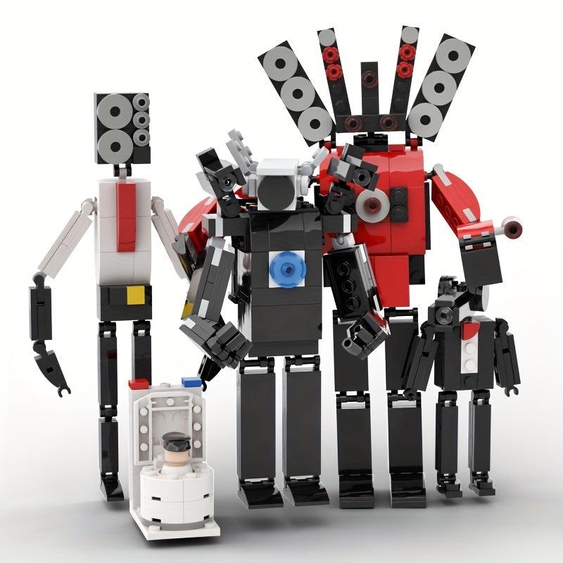 DIY Audio & Surveillance Man with Toilet Building Blocks Set