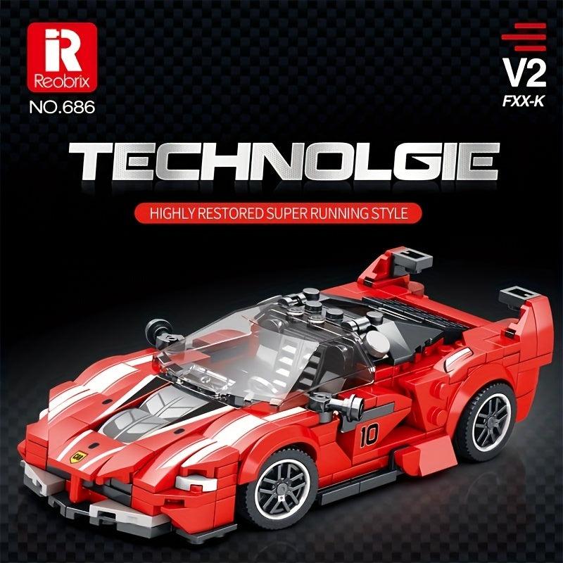 392pcs Car Building Block Racing Car Small Assembly DIY Building Block Toys