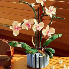 Orchid Flower Succulent Home Decoration Building Blocks Toy
