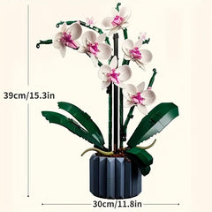 Orchid Flower Succulent Home Decoration Building Blocks Toy