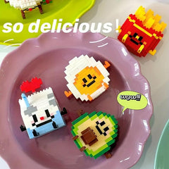 Food Series Building Block Toys - Set of 5