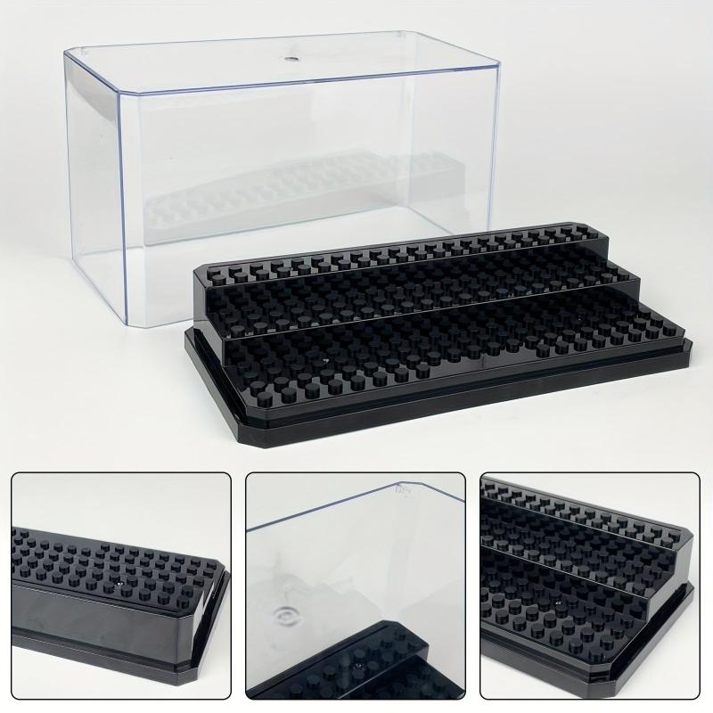 Particle Building Block Display Box with Dust Cover - Small Gift Accessories