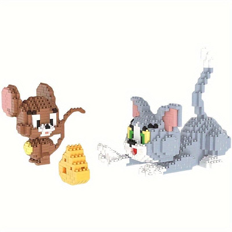 Cat & Mouse Building Blocks Toy Halloween Thanksgiving Christmas