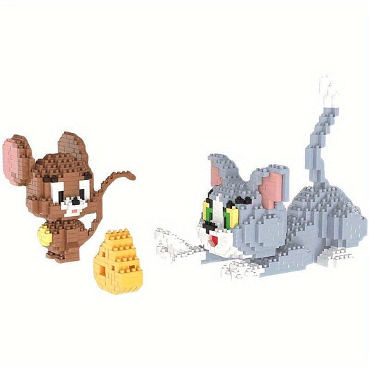 Cat & Mouse Building Blocks Toy Halloween Thanksgiving Christmas
