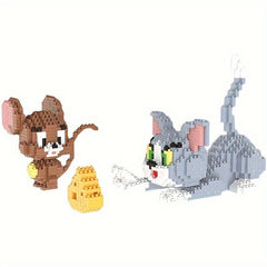 Cat & Mouse Building Blocks Toy Halloween Thanksgiving Christmas