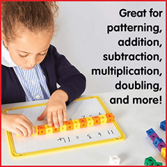 100 Linking Cubes Set: Math Manipulatives for Construction & Early Math