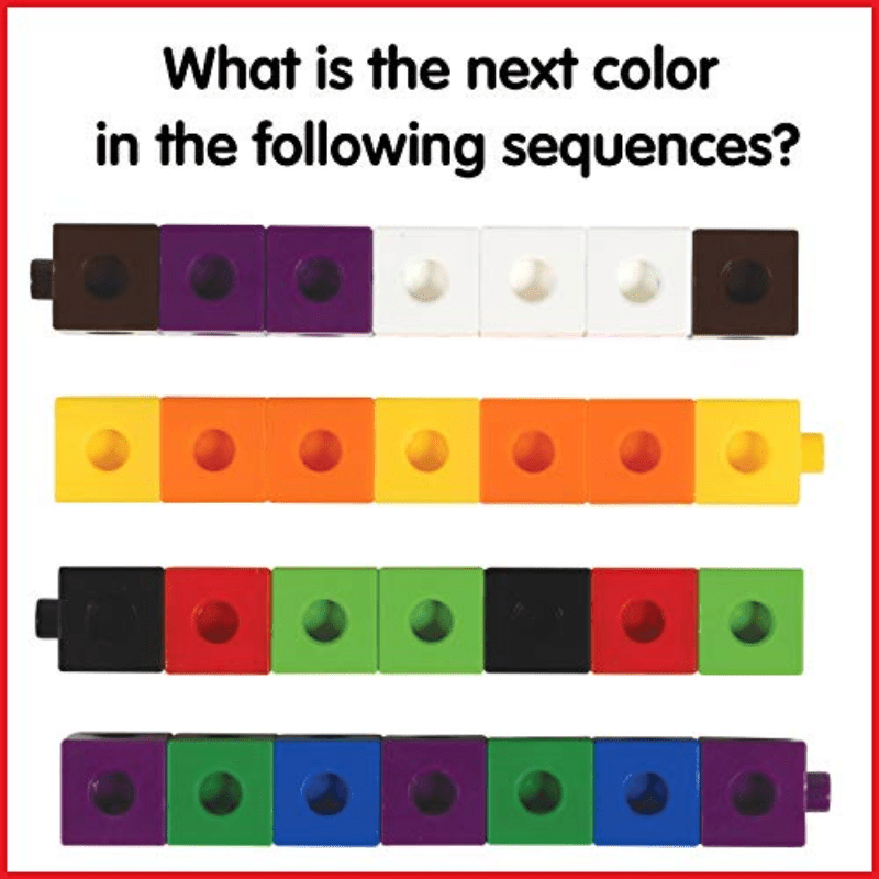 100 Linking Cubes Set: Math Manipulatives for Construction & Early Math