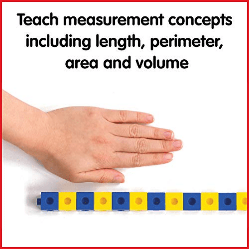 100 Linking Cubes Set: Math Manipulatives for Construction & Early Math