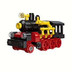 Mini Train Building Blocks Model Steam Locomotive Wall Decoration