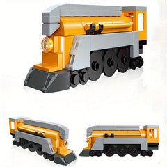 Mini Train Building Blocks Model Steam Locomotive Wall Decoration