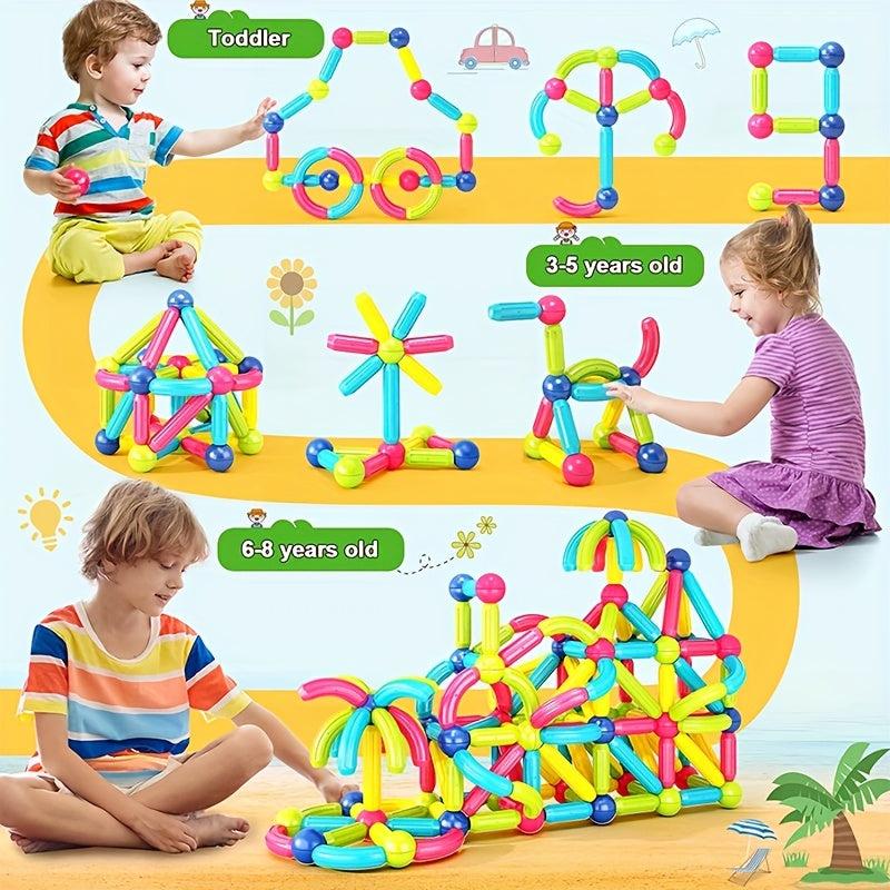 Magnetic Building Blocks Educational Toys for Kids Gift for Creative Minds