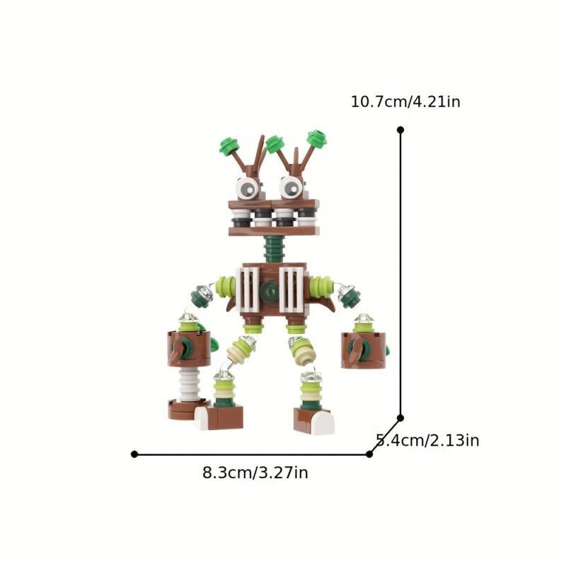 92pcs Singing Monster Building Block Action Doll Toy Set for Music Game Fans