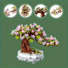 462pcs Succulent Flower Plant Building Blocks Toy