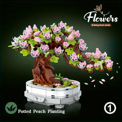 462pcs Succulent Flower Plant Building Blocks Toy