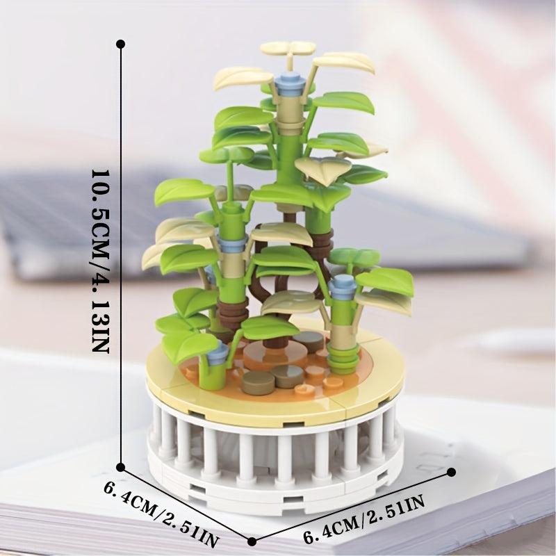 Succulent Flower Plant Potted Building Blocks Toy