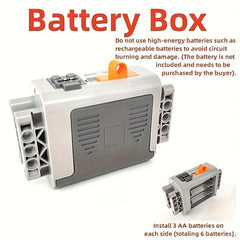 Building Block Programming Motor Remote Control Power Pack Box PF