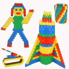 100pcs DIY Rocket Bullet Building Blocks Educational Toys For Kids