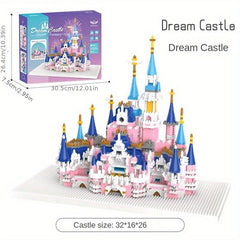 Wooden Toy Fantasy Castle Princess Girl Castle Assembly Toy