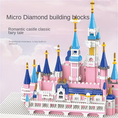 Wooden Toy Fantasy Castle Princess Girl Castle Assembly Toy