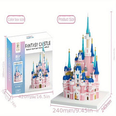 Wooden Toy Fantasy Castle Princess Girl Castle Assembly Toy