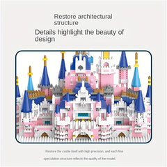 Wooden Toy Fantasy Castle Princess Girl Castle Assembly Toy