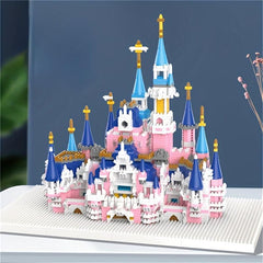 Wooden Toy Fantasy Castle Princess Girl Castle Assembly Toy
