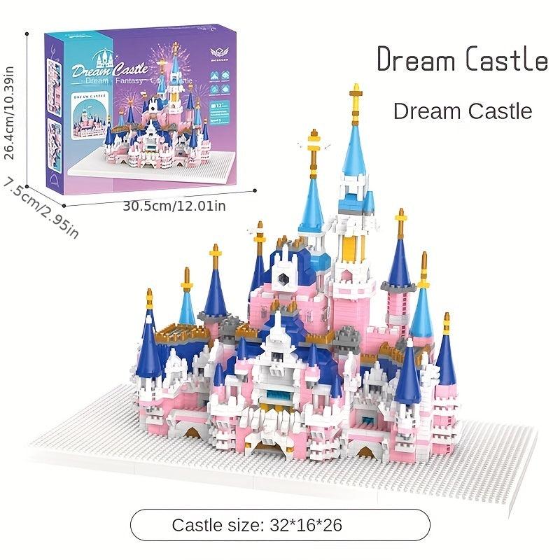 Wooden Toy Fantasy Castle Princess Girl Castle Assembly Toy