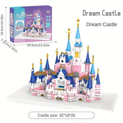 Wooden Toy Fantasy Castle Princess Girl Castle Assembly Toy