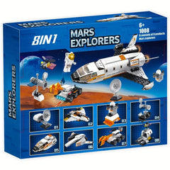 416pcs Mars Research Shuttle Toy Building Kit Space Exploration Set for 6-8