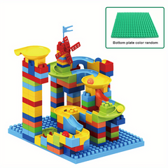 186pcs Children's Track Slide Building Block Set Educational Toy Jenga